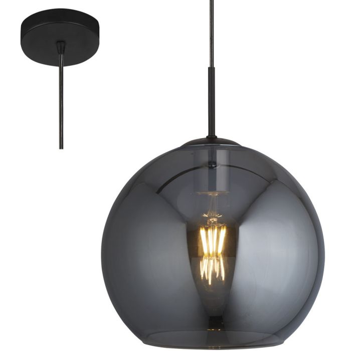 Searchlight Hanglamp Amsterdam zwart 30cm 5053423164809
