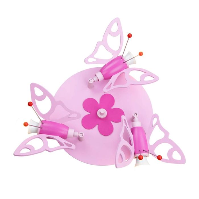 Elobra Spot Vlinder roze 30cm 4019698122839