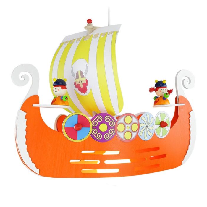 Elobra Hanglamp Vikingschip Wiki oranje 60cm 4019698125724