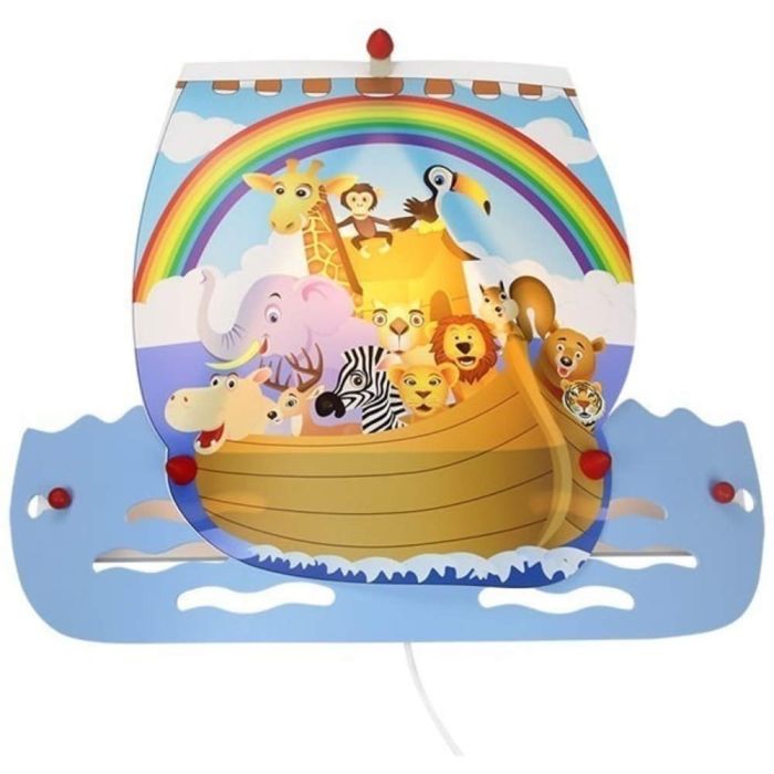 Elobra Wandlamp Ark van Noach blauw 50cm 4019698126714