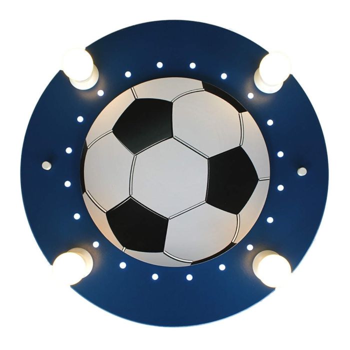 Elobra Plafondlamp Voetbal blauw 50cm  4019698127766