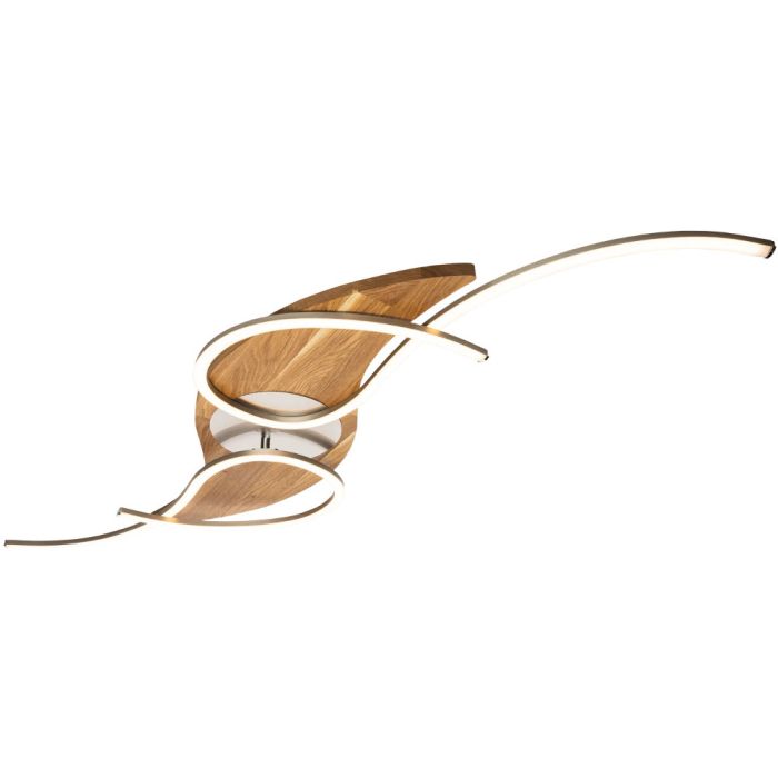 Elobra Plafondlamp Panama eik 128cm 4019698138335