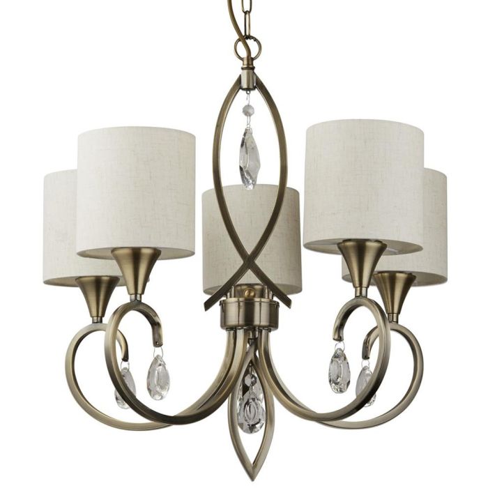 Searchlight Kroonluchter Alberto brons 52cm 5053423097749