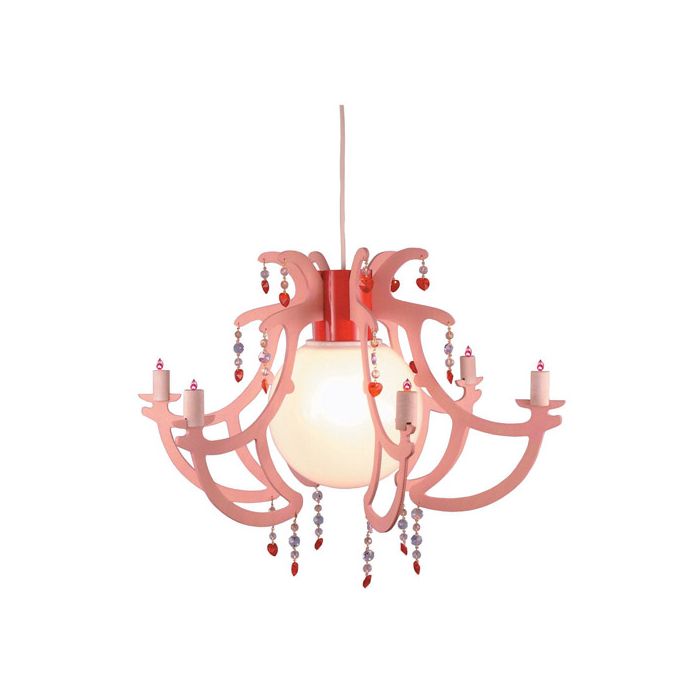 Niermann Standby Kroonluchter Rosata roze 55cm 4036239001798