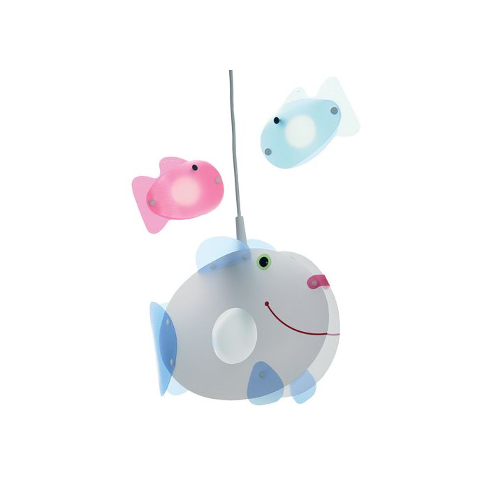 Niermann Standby Hanglamp Vis blauw 54cm 4036239001842