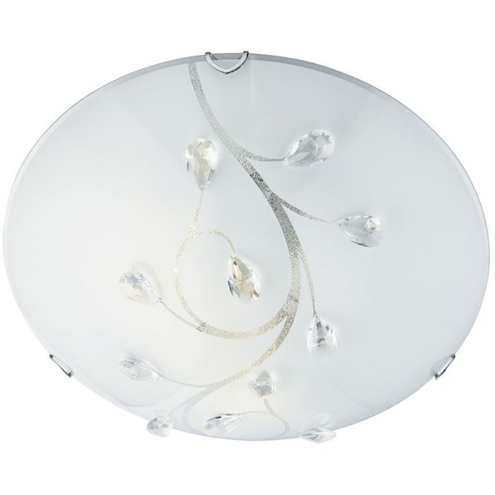 Searchlight Plafonniere Dunkirk kristal 30cm 5053423028996