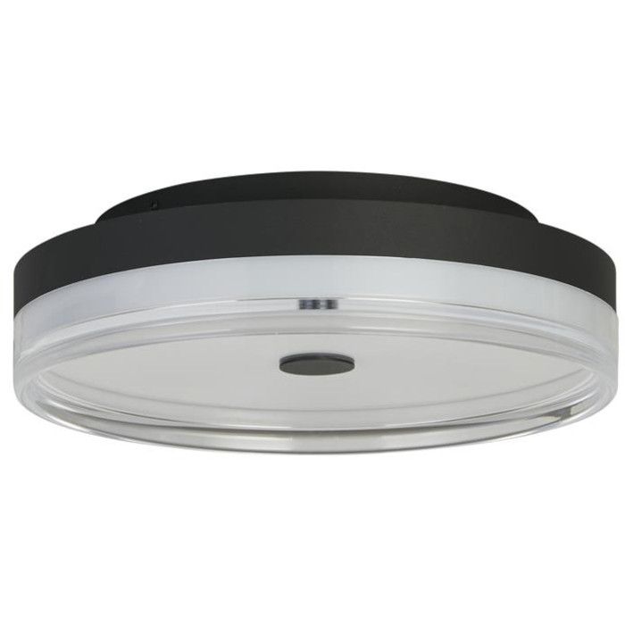 Searchlight Plafonniere Cyprus zwart 30cm 5053423273730