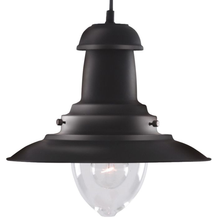 Searchlight Hanglamp Fisherman zwart 32cm 5013874201201