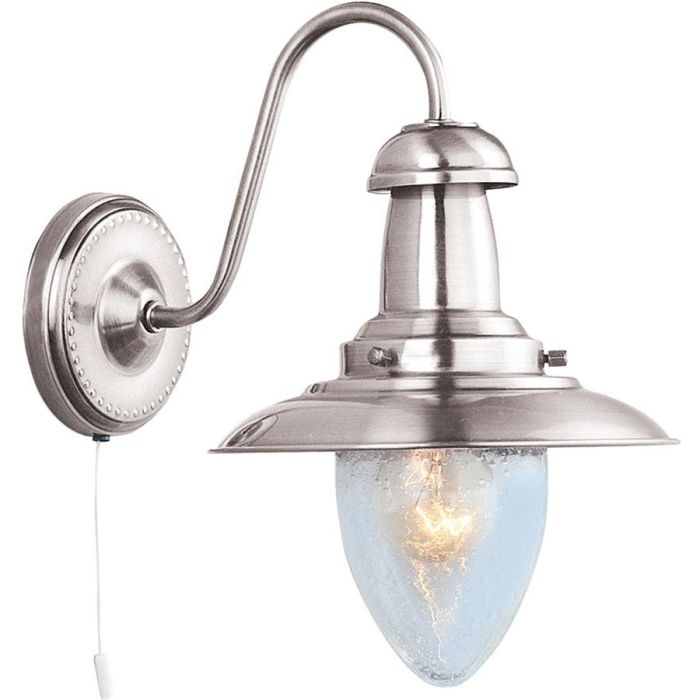 Searchlight Wandlamp Fisherman zilver 26cm 5013874211491
