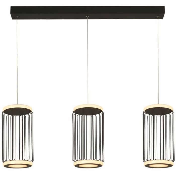 Searchlight Hanglamp Circolo zwart 90cm 5053423227252