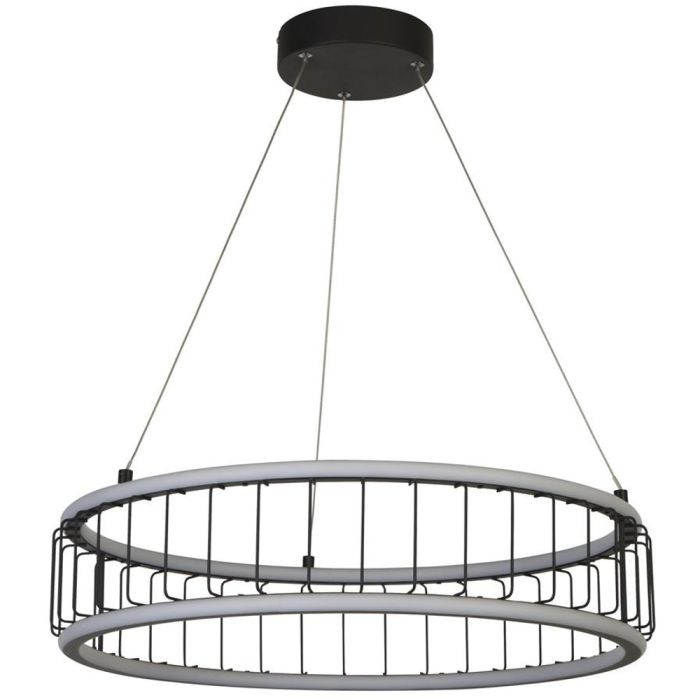 Searchlight Hanglamp Circolo zwart 58cm 5053423227276