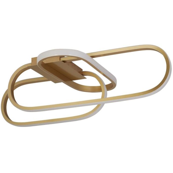 Searchlight Plafondlamp Clip goud 65cm 5053423227412