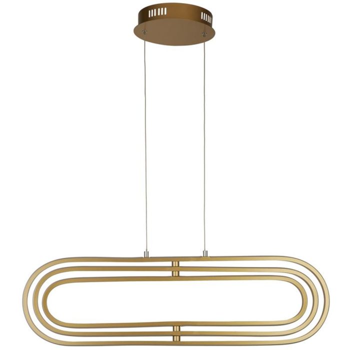 Searchlight Hanglamp Clip goud 80cm 5053423227436