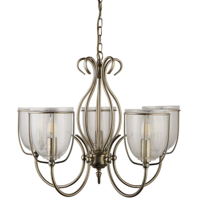 Searchlight Kroonluchter Silhouette brons 60cm 5013874207630