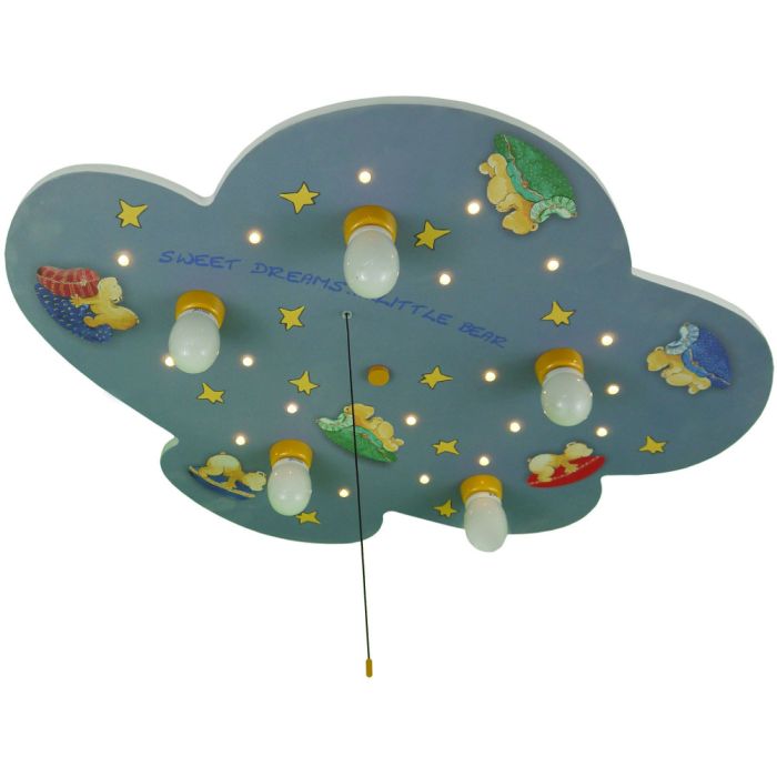 Niermann Standby Plafondlamp Beertjes blauw 74cm 4036239106417