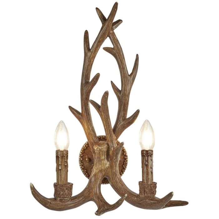 Searchlight Wandlamp Stag bruin 46cm 5053423098098