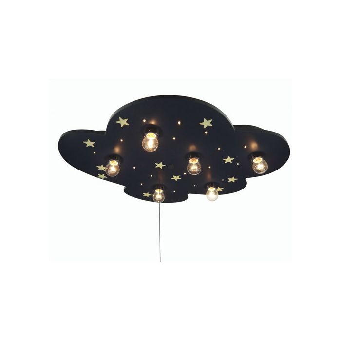 Niermann Standby Plafondlamp Wolk XXL blauw 74cm 4036239006427