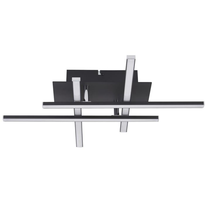 Searchlight Plafonniere Matrix zwart 46cm 5053423155395