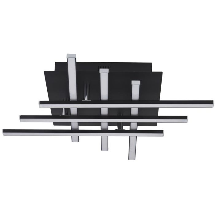 Searchlight Plafonniere Matrix zwart 46cm 5053423155401