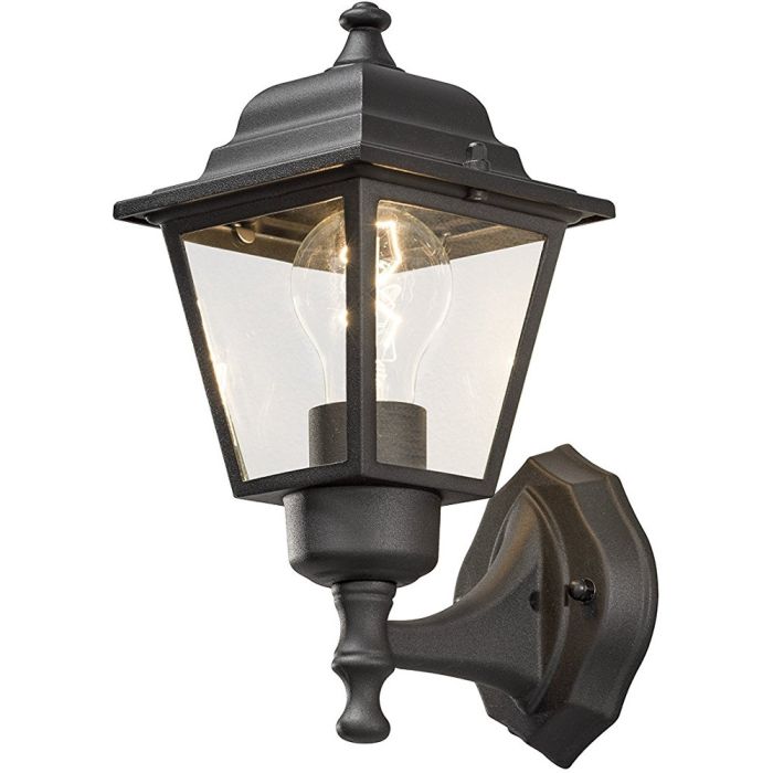 Konstsmide Wandlamp Square zwart 29cm 7318307093759