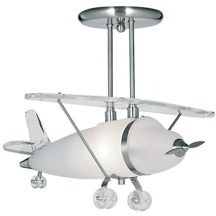 Searchlight Plafondlamp Vliegtuig 47cm 5013874246028