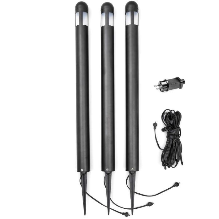 Konstsmide Paallamp 12v Amalfi zwart 75cm (3 st) 7318307452754