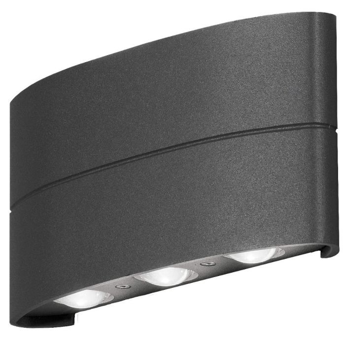 Konstsmide Wandlamp Chieri antraciet 19cm 7318307853377