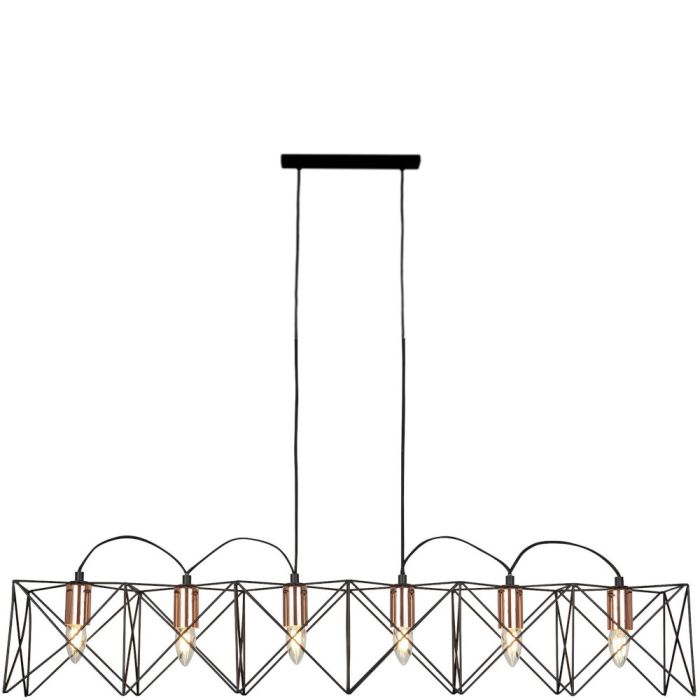Searchlight Hanglamp Anthea koper 110cm 5053423096117