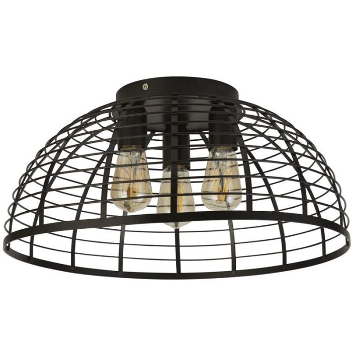 Searchlight Plafondlamp Victoria zwart 40cm 5053423227603