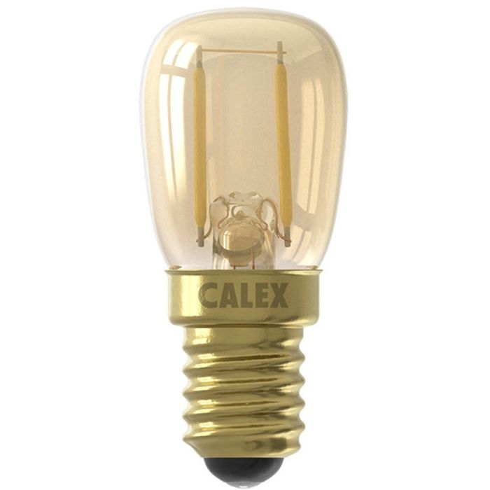 Calex T26 E14 tubular 2,7w 250lm goud 8712879163831