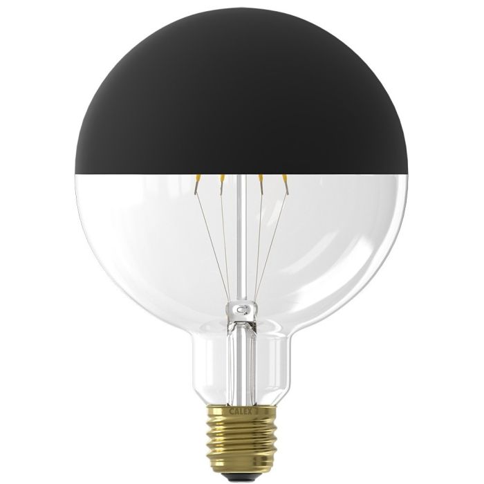 Calex G125 E27 kopspiegel 4w 200lm zwart 8712879150671