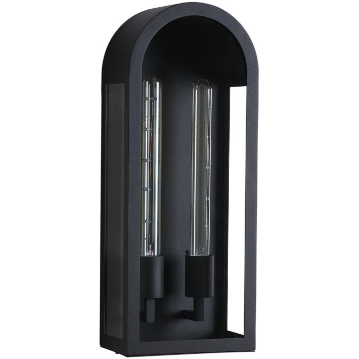 Searchlight Buitenwandlamp Abri zwart 51cm 5053423328126
