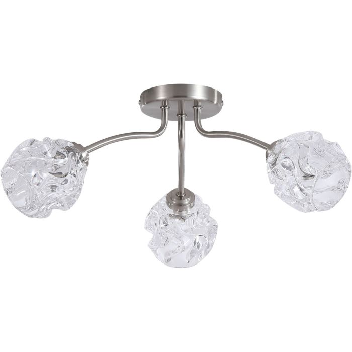 Searchlight Plafondlamp Astral staal 50cm 5053423304052