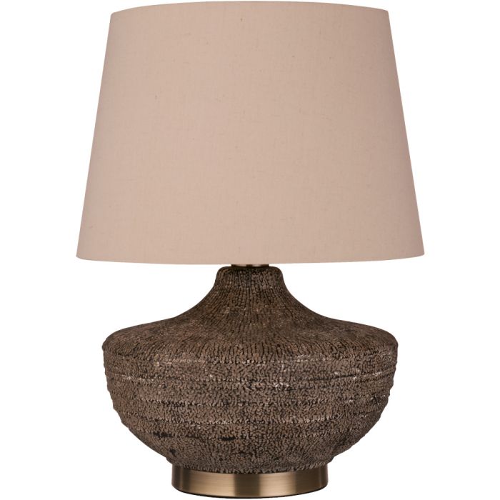 Searchlight Tafellamp Avaya linnen 48cm 5053423297163