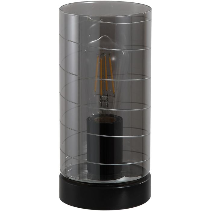 Searchlight Tafellamp Broughton rookglas 23cm 5053423300603