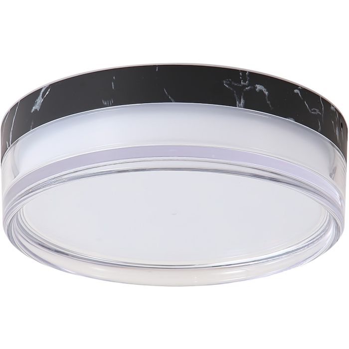 Searchlight Plafondlamp Button zwart 23cm 5053423330167
