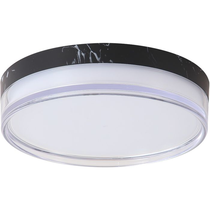 Searchlight Plafondlamp Button zwart 30cm 5053423330136