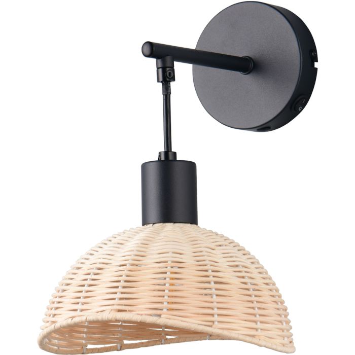 Trio  Wandlamp Calvi zwart 18cm 4017807680102