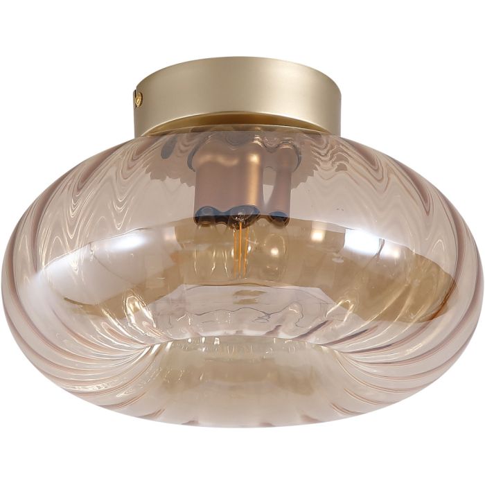 Searchlight Plafondlamp Celastial amber 28cm 5053423306728