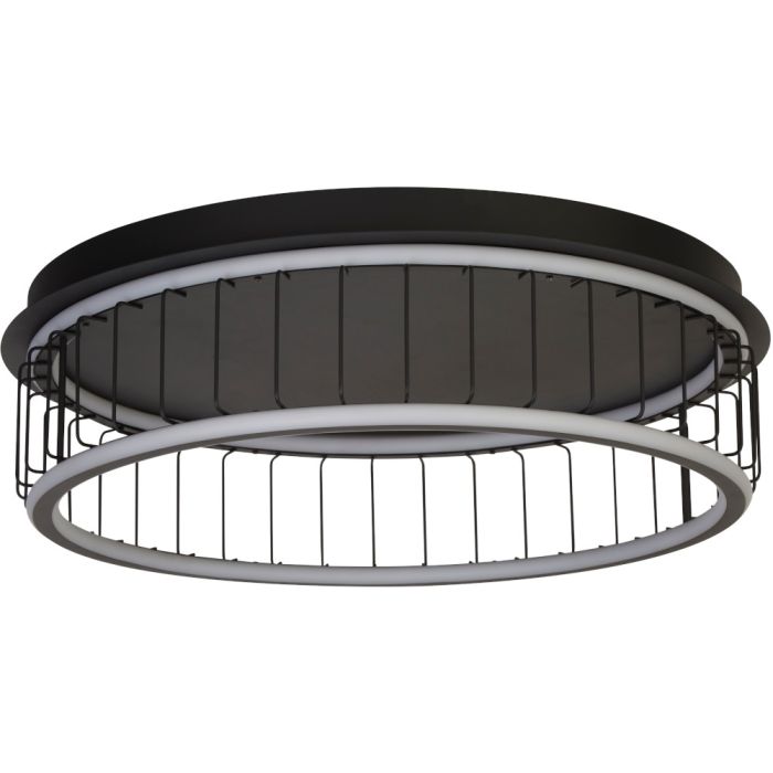 Searchlight Plafondlamp Circolo zwart 60cm 5053423227290