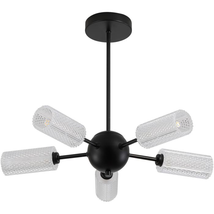 Searchlight Plafondlamp Cosmic zwart 49cm 5053423302492