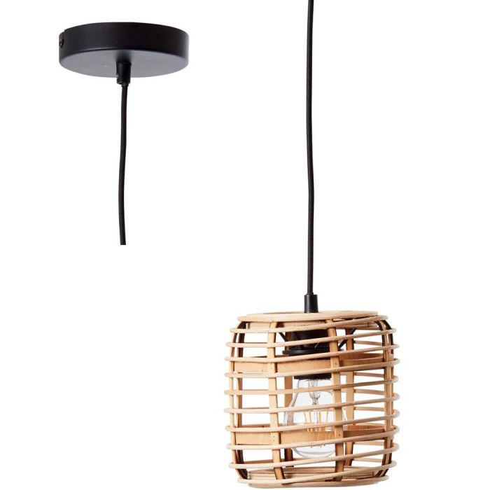 Brilliant Hanglamp Crosstown bamboe 16cm 4004353382475