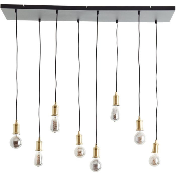 Brilliant Hanglamp Darcia zwart 110cm 4004353411700