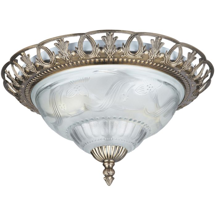 Searchlight Plafondlamp Derby brons 33cm 5013874190451