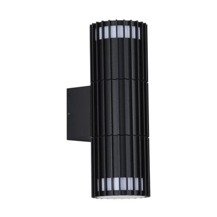 Searchlight Wandlamp Detroit zwart 21cm 5053423300504