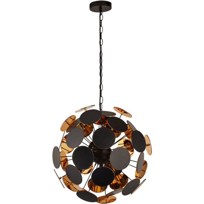 Searchlight Hanglamp Discus zwart 47cm 5053423154886