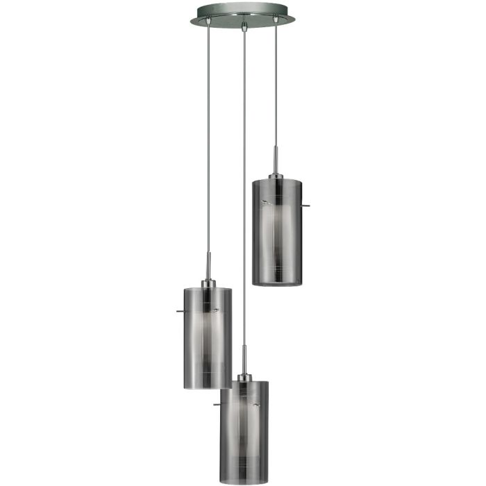 Searchlight Hanglamp Duo rookglas 26cm 5053423018973