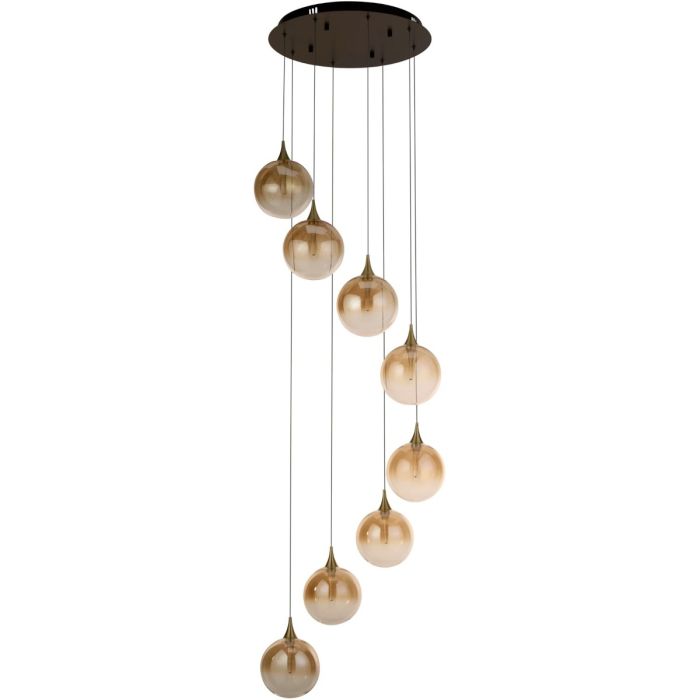 Searchlight Hanglamp Elisabeth amber 45cm 5053423327914