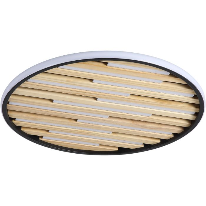 Searchlight Plafonniere Equalise hout 49cm 5053423298016