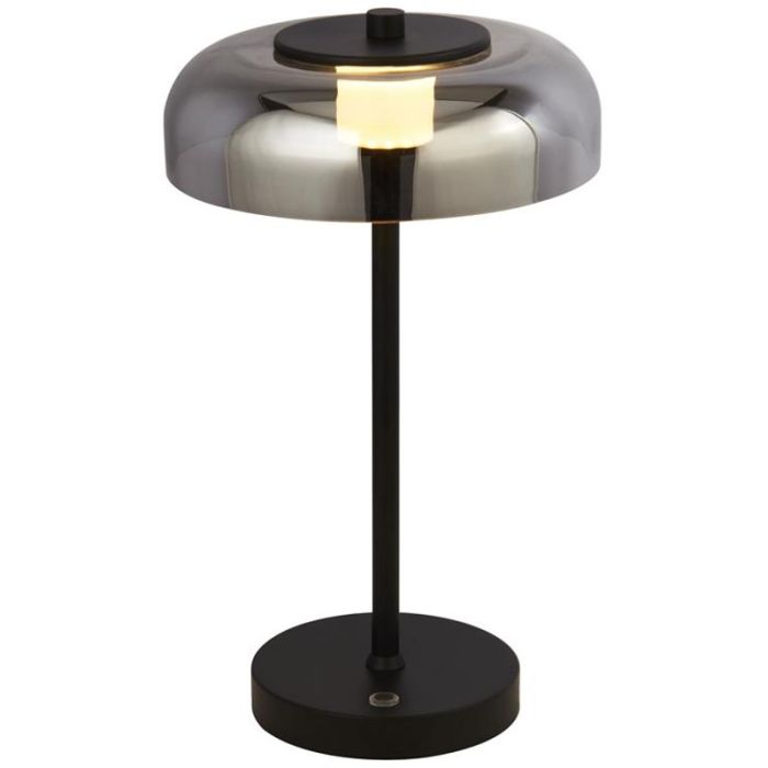 Searchlight Tafellamp Frisbee zwart 40cm 5053423175737